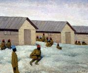 Felix Vallotton Senegalese Soldiers at the camp of Mailly, USA oil painting artist